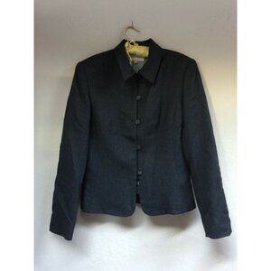 2 Pc Armand Ventilo Womens Sz 40 Wool Blend Jacket Pleated Pants Suit Career Set